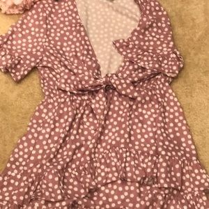 Pink Flowered Summer Dress